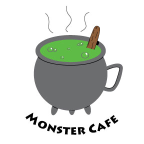 logo of fictional 'Monster Cafe'